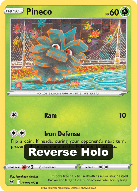 Pineco (VIV 008) Reverse Holo - Vivid Voltage
