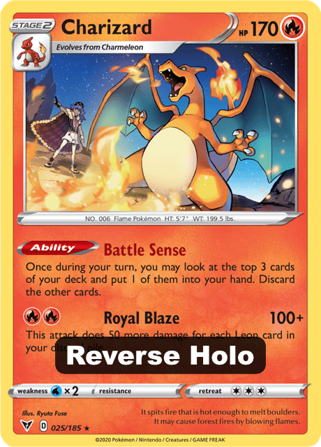 Charizard (VIV 025) Reverse Holo - Vivid Voltage