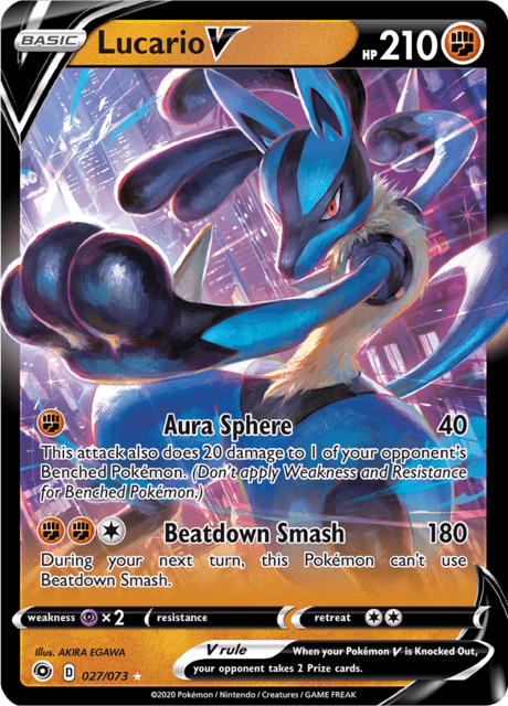 Lucario V (CPA 027) - Champions Path