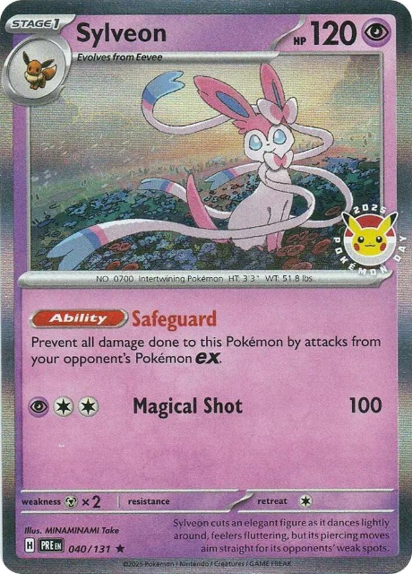 Sylveon (PRE 040) - Pokémon Day 2025 Stamp - Prismatic Evolutions