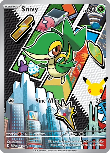 Snivy (MEP 049) - Black Star Promo - First Partner Series 2