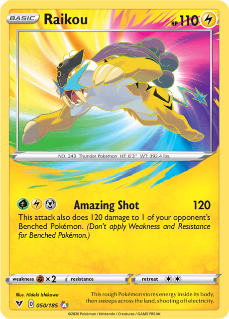 Raikou (VIV 050) Amazing Rare - Vivid Voltage
