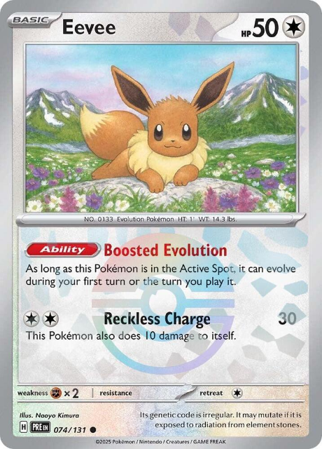 Eevee (PRE 074) Poké Ball - Prismatic Evolutions