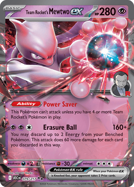 Team Rocket's Mewtwo EX (ASC 079) - Ascended Heroes