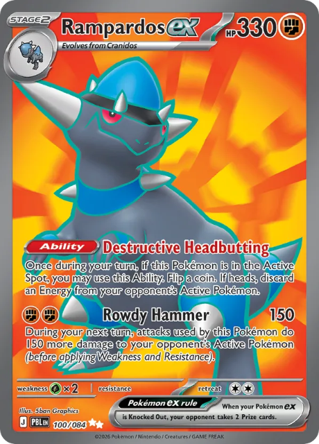 Rampardos EX (PBL 100) - Pitch Black