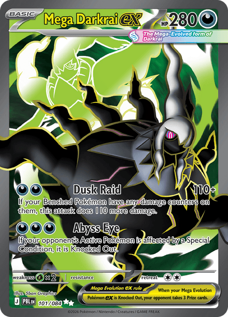 Mega Darkrai EX (PBL 101) - Pitch Black