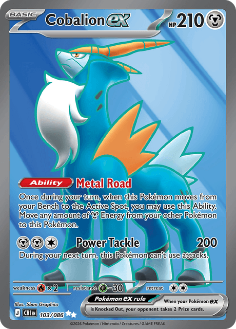 Cobalion EX (CRI 103) - Chaos Rising