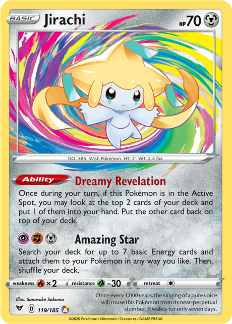Jirachi (VIV 119) Amazing Rare - Vivid Voltage