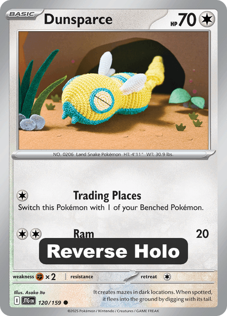 Dunsparce (JTG 120) Reverse Holo - Journey Together