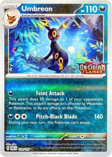 Umbreon (OBF 130)  - Obsidian Flames Stamp