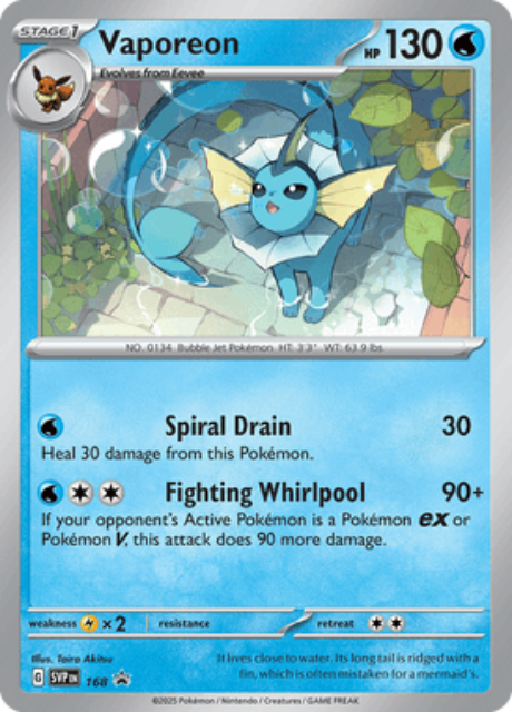 Vaporeon (SVP 168) - Black Star Promo