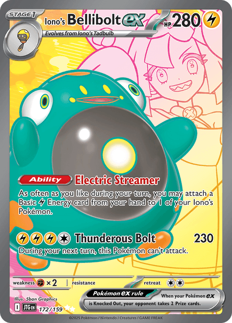 Iono's Bellibolt EX (JTG 172) - Journey Together