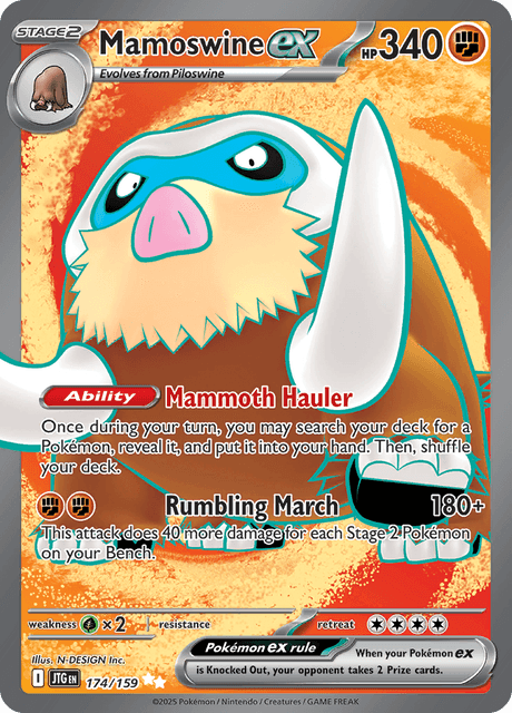 Mamoswine EX (JTG 174) - Journey Together