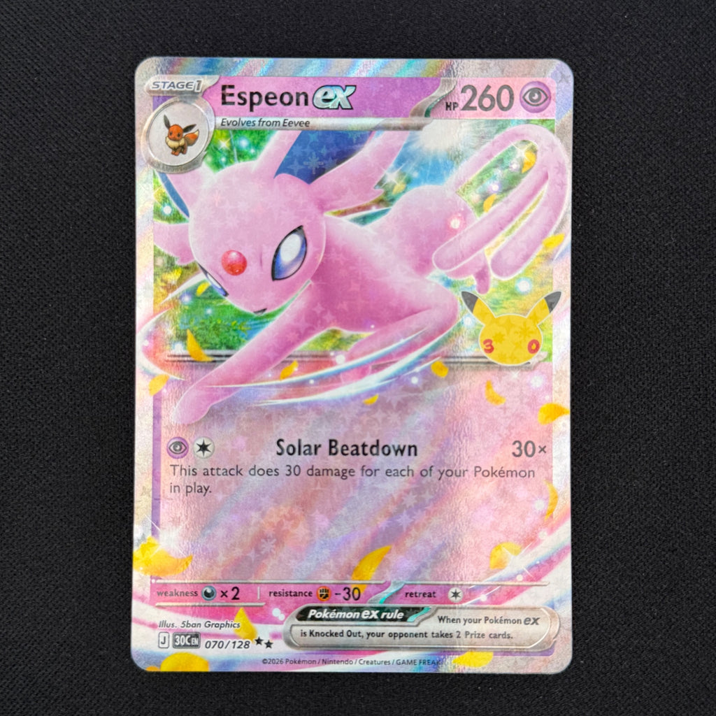 Espeon ex 070/128 - 30th Celebration - Pokemonkort