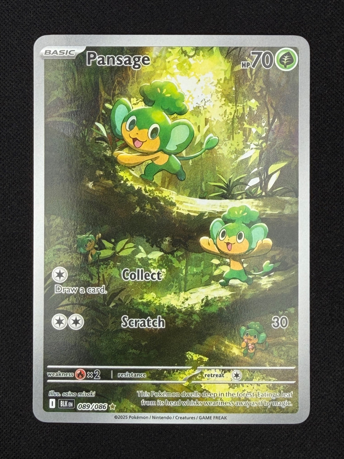 Pansage 089/086 - Black Bolt