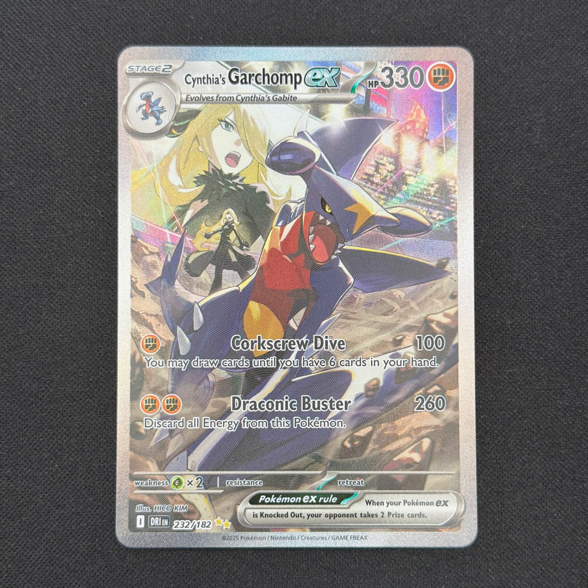 Cynthia's Garchomp ex 232/182 - Destined Rivals