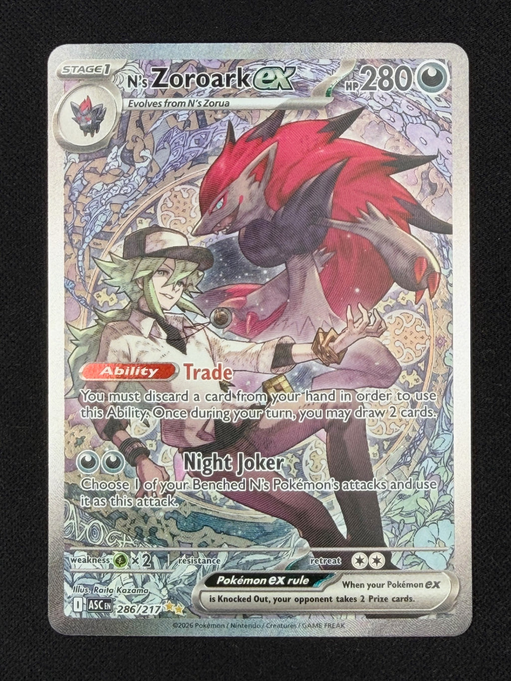N's Zoroark ex 286/217 - Ascended Heroes