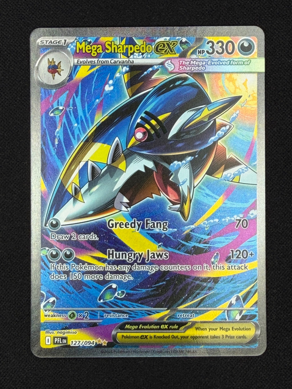 Mega Sharpedo ex 127/094 - Phantasmal Flames