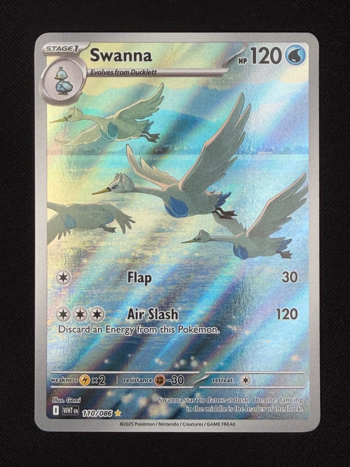 Swanna 110/086 - White Flare