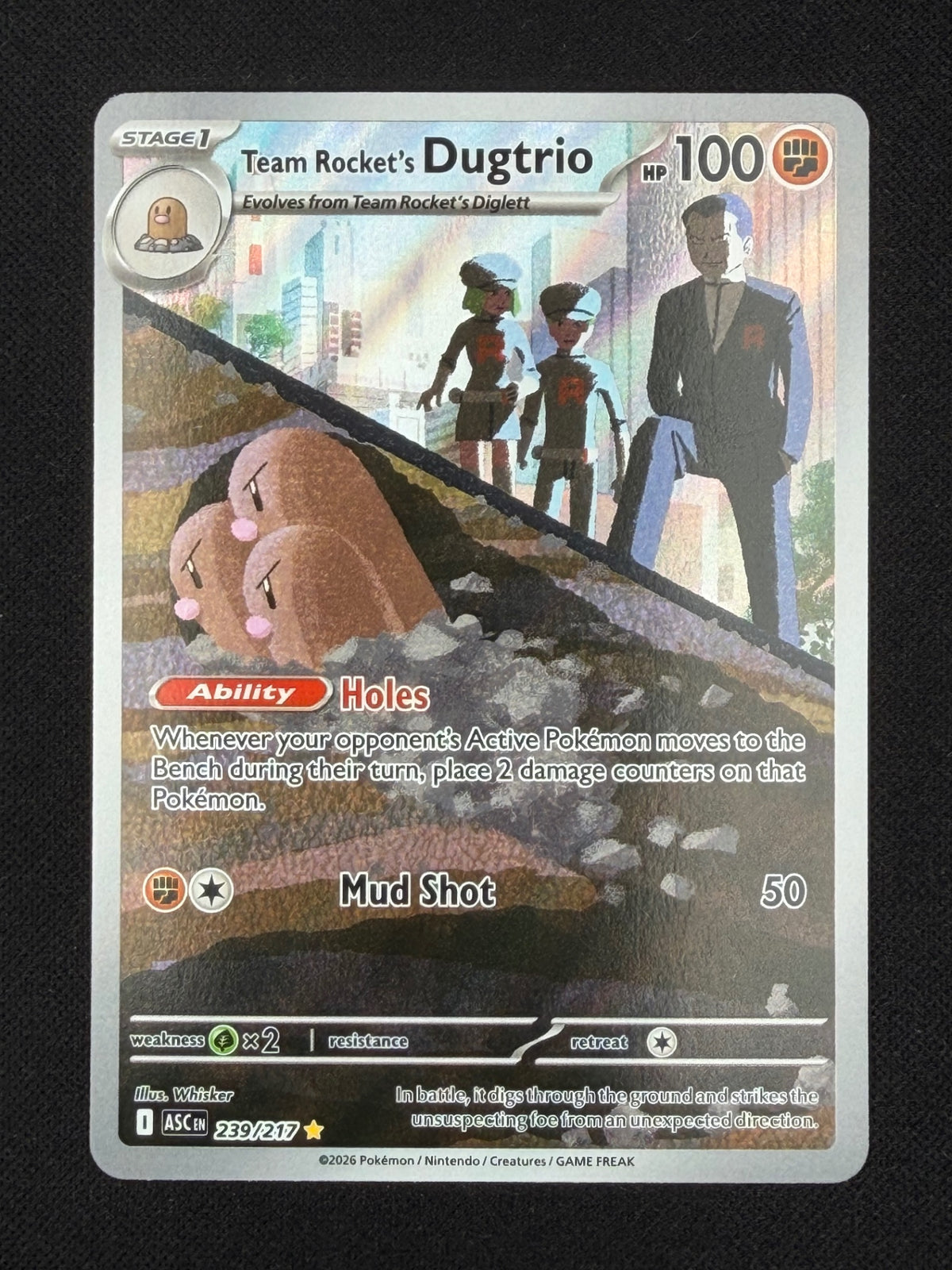 Team Rocket's Dugtrio 239/217 - Ascended Heroes