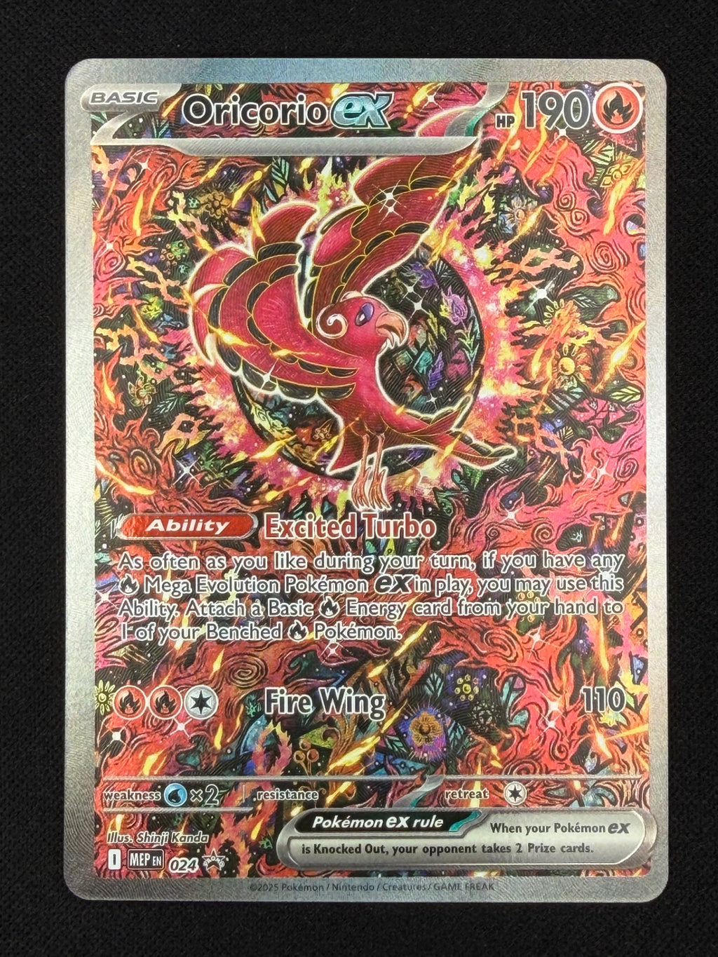 Oricorio ex 024 - Mega Evolution Black Star Promos