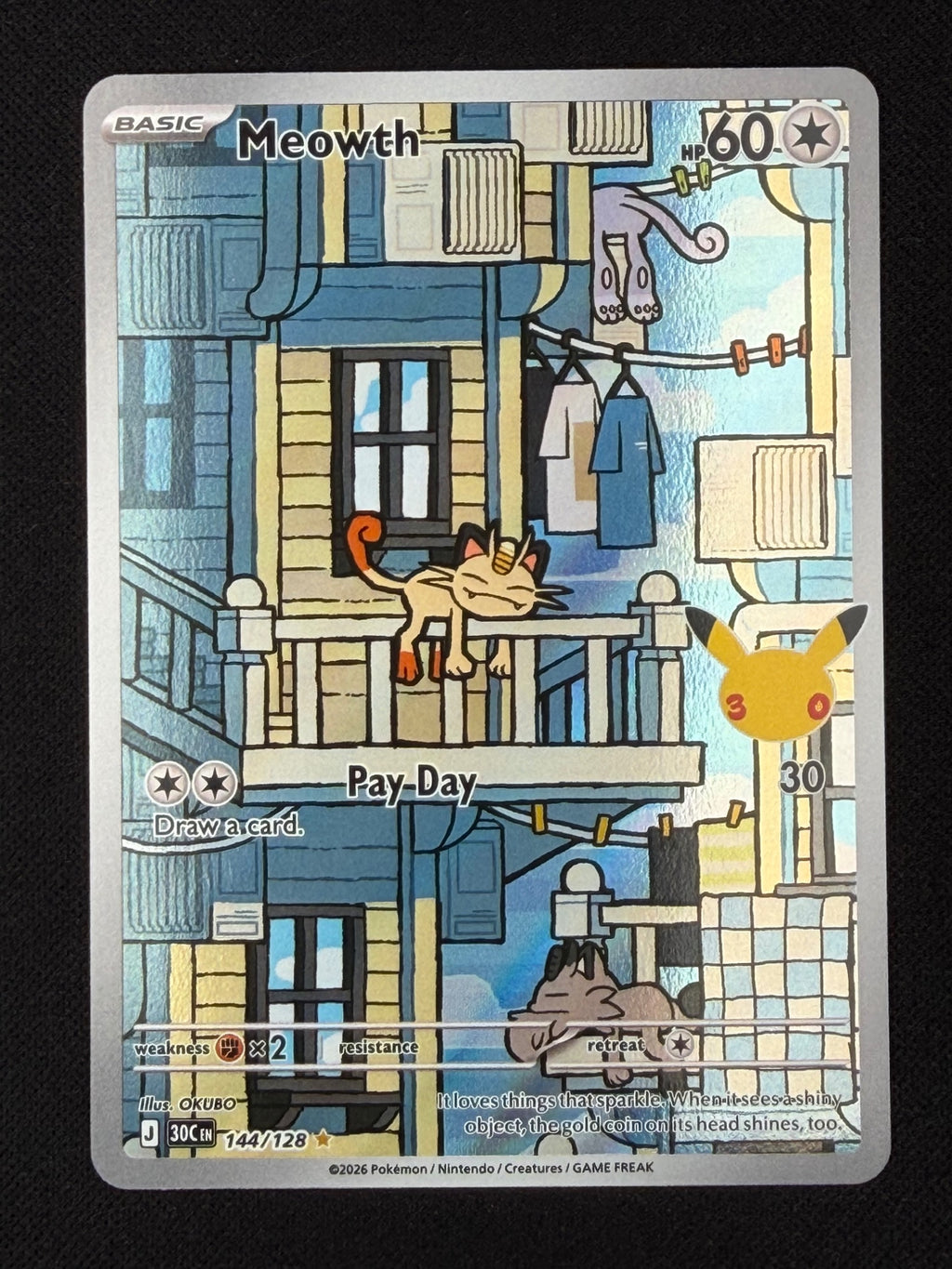 Meowth 144/128 - 30th Celebration