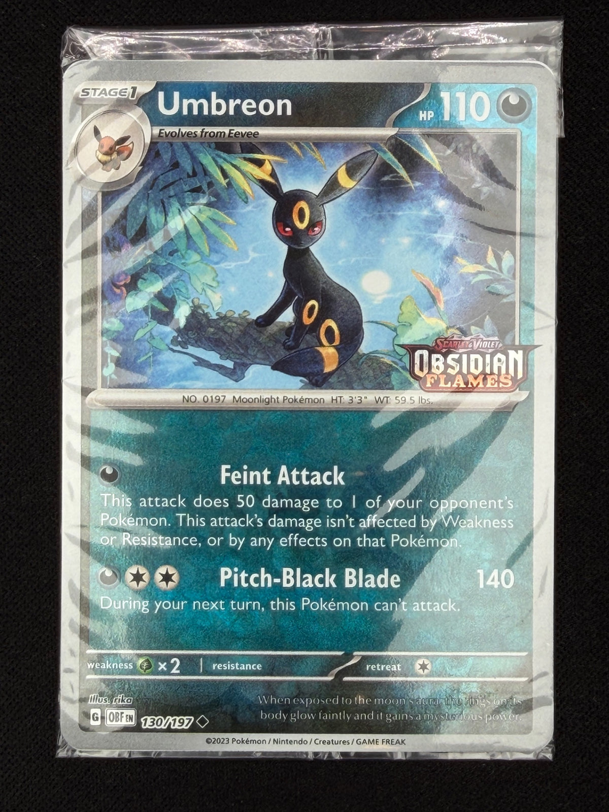 Umbreon Stamped 130/197 - Obsidian Flames