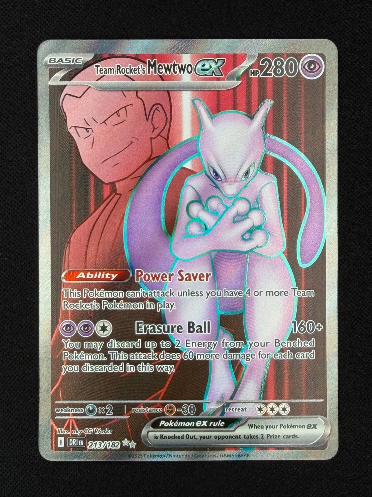 Team Rocket's Mewtwo ex 213/182 - Destined Rivals