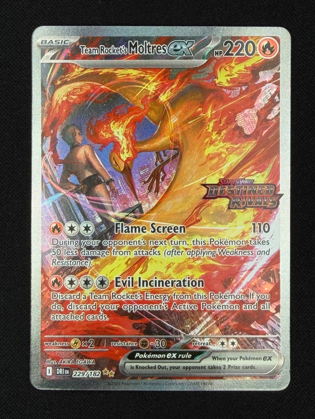 Team Rocket's Moltres ex 229/182 - Destined Rivals
