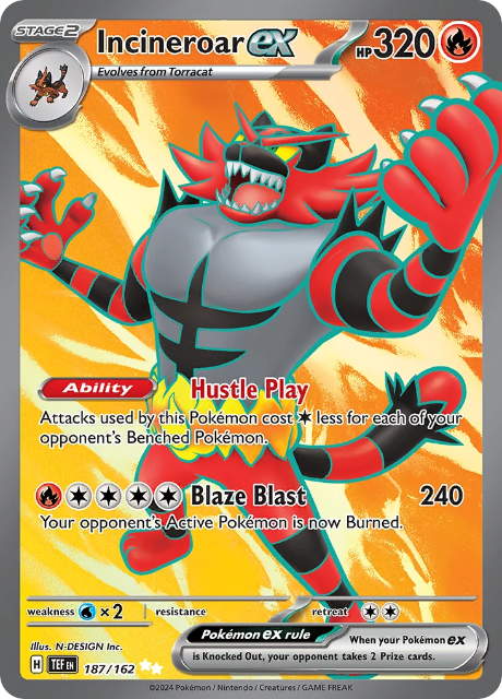 Incineroar EX (TEF 187) - Temporal Forces