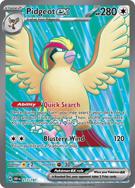 Pidgeot EX (OBF 217)  - Obsidian Flames