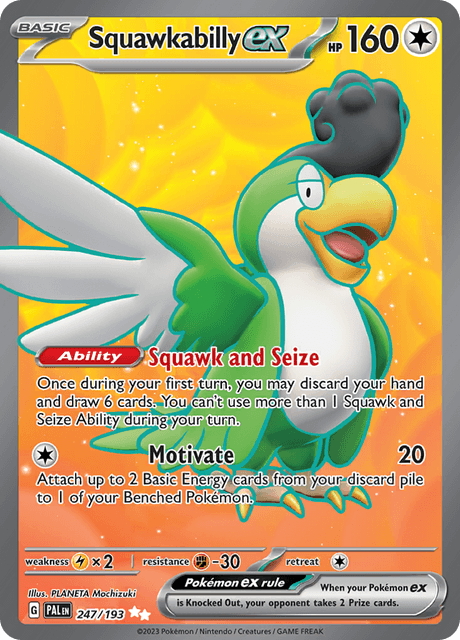 Squawkabilly EX (PAL 247) - Paldea Evolved