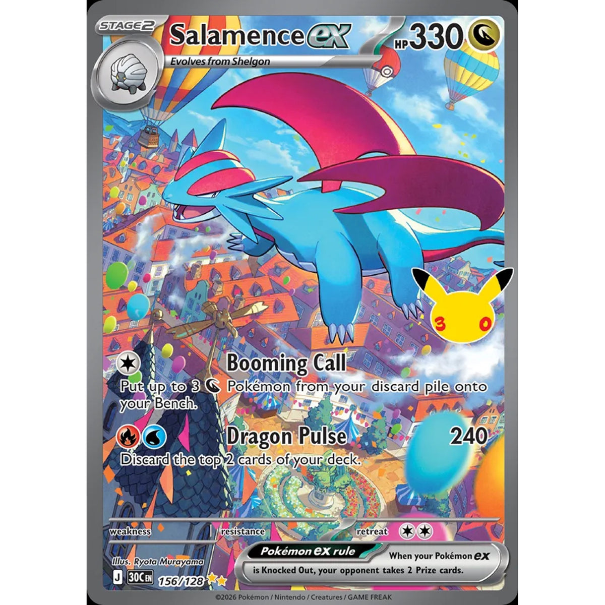 Salamence ex 156/128 - 30th Celebration