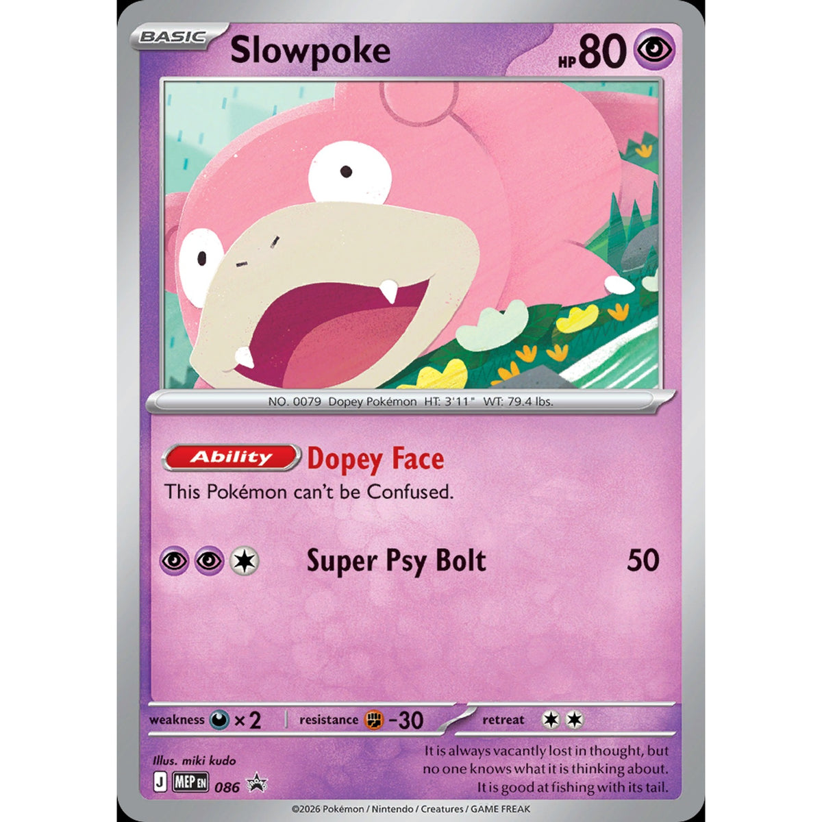 Slowpoke 086 - Mega Evolution Black Star Promos