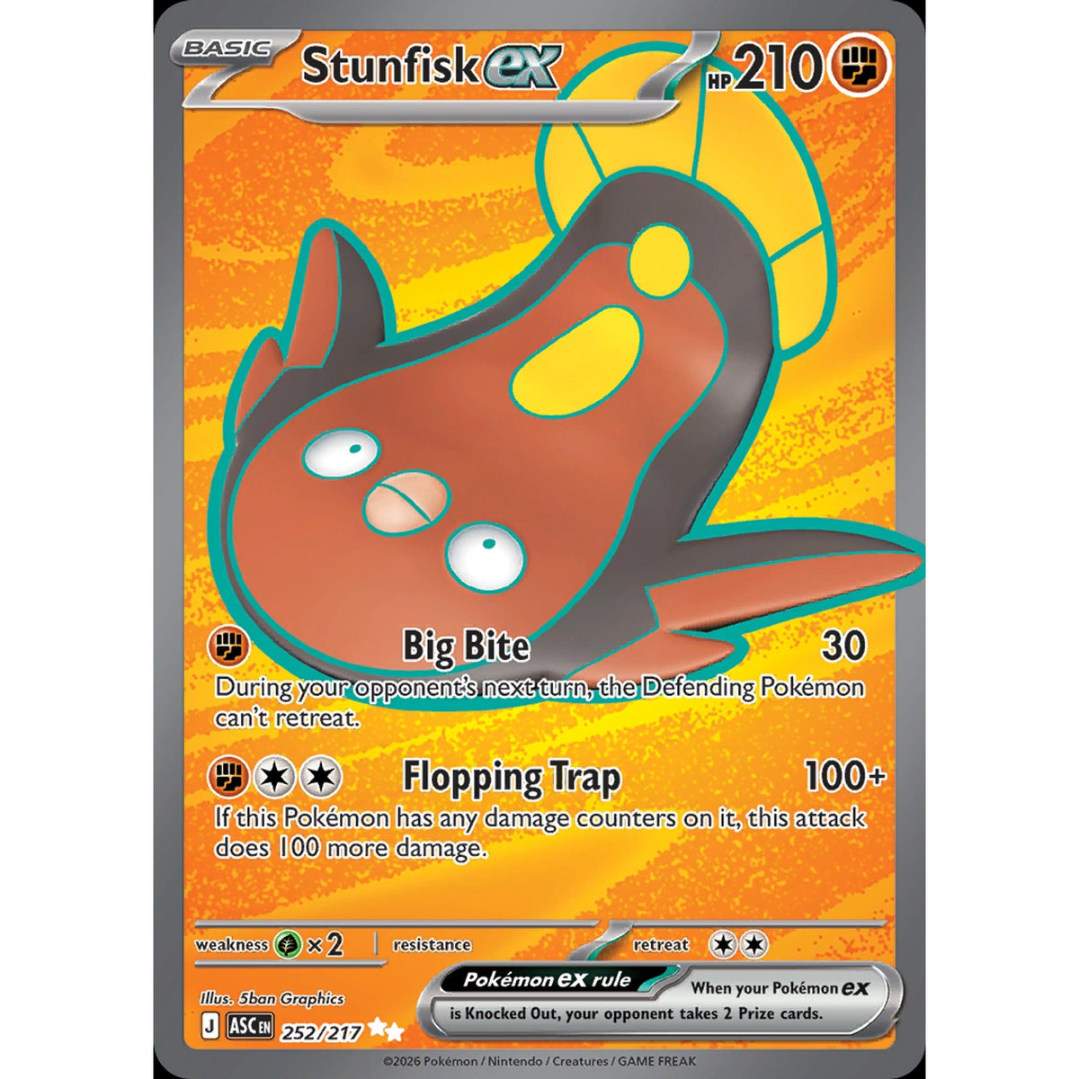 Stunfisk ex 252/217 - Ascended Heroes