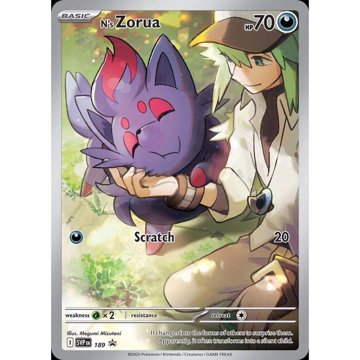 N's Zorua 189 - Scarlet & Violet Black Star Promos