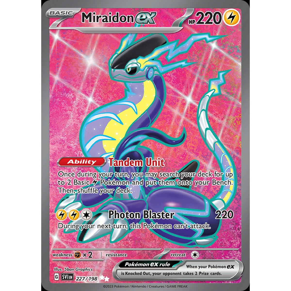 Miraidon ex 227/198 - Scarlet & Violet