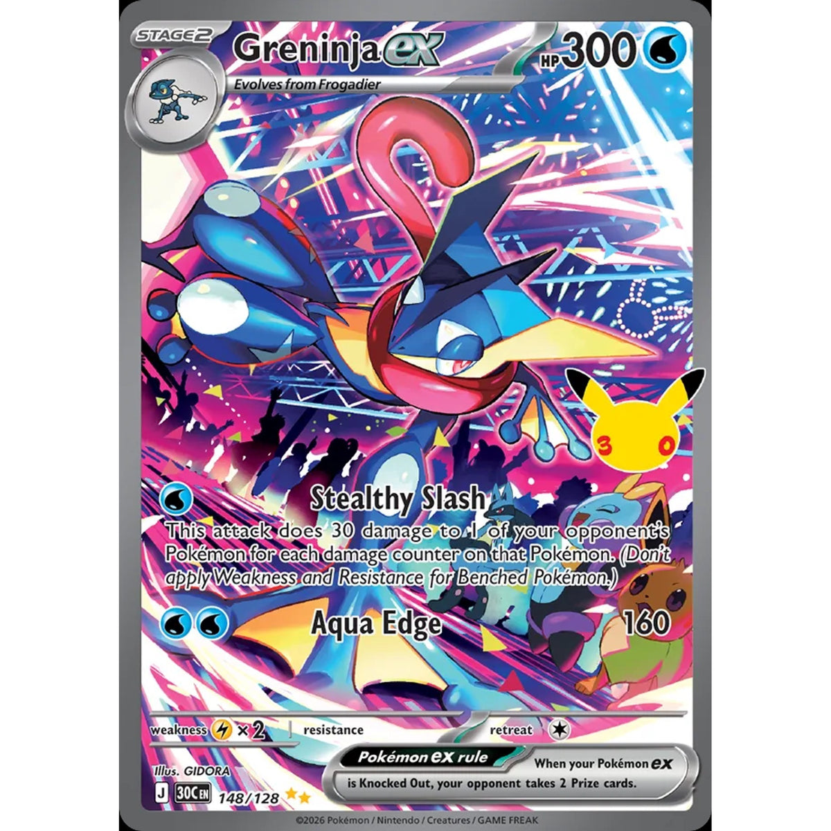 Greninja ex 148/128 - 30th Celebration
