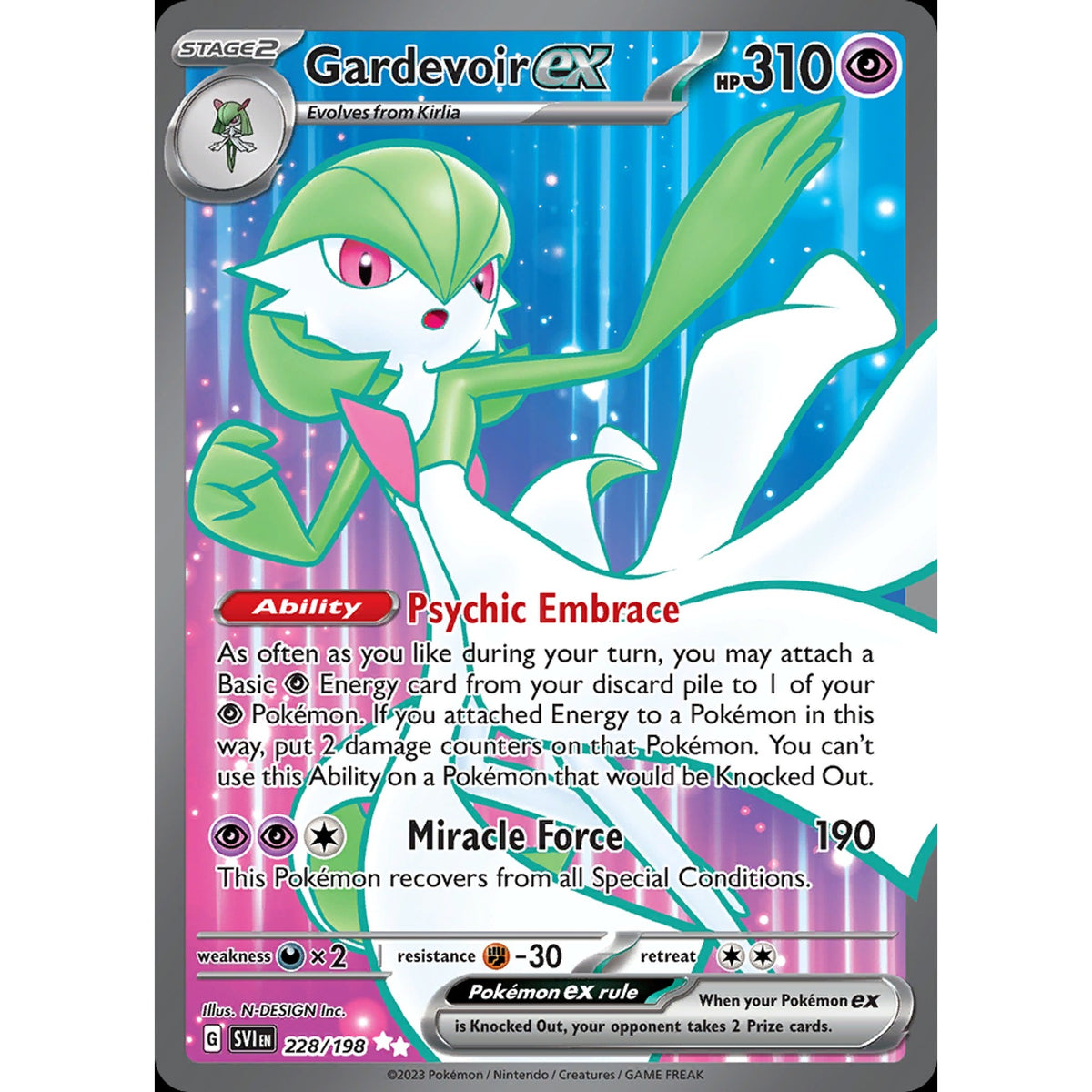 Gardevoir ex 228/198 - Scarlet & Violet