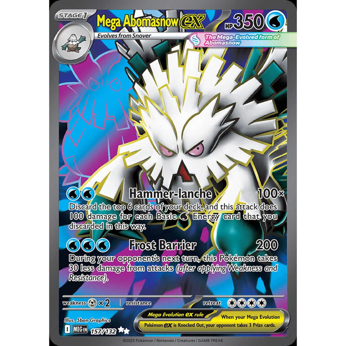 Mega Abomasnow ex 157/132 - Mega Evolution