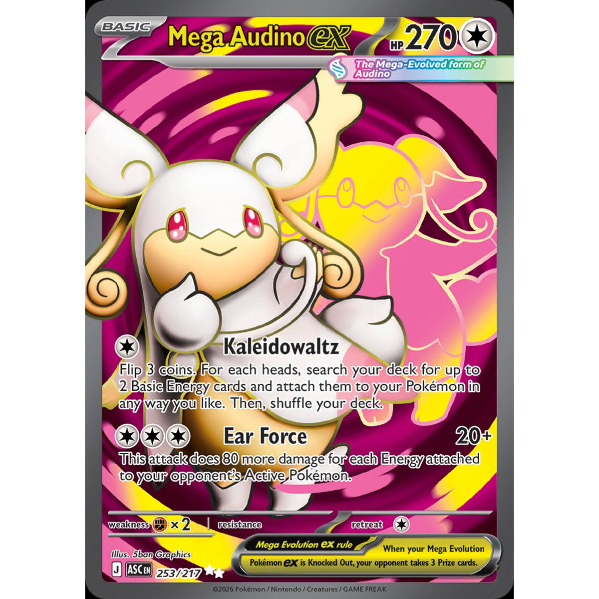 Mega Audino ex 253/217 - Ascended Heroes