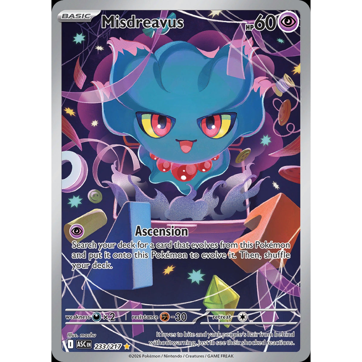 Misdreavus 233/217 - Ascended Heroes