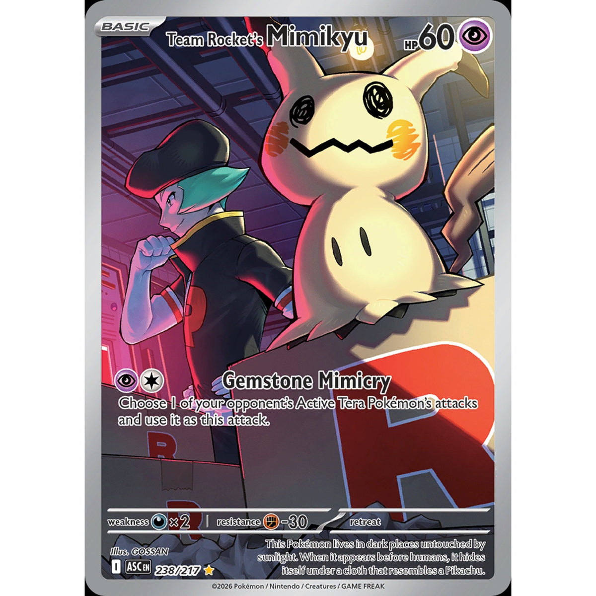 Team Rocket's Mimikyu 238/217 - Ascended Heroes
