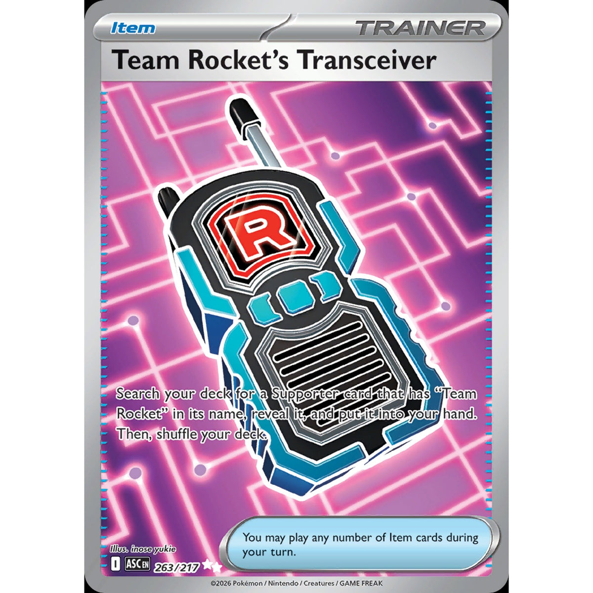 Team Rocket's Transceiver 263/217 - Ascended Heroes
