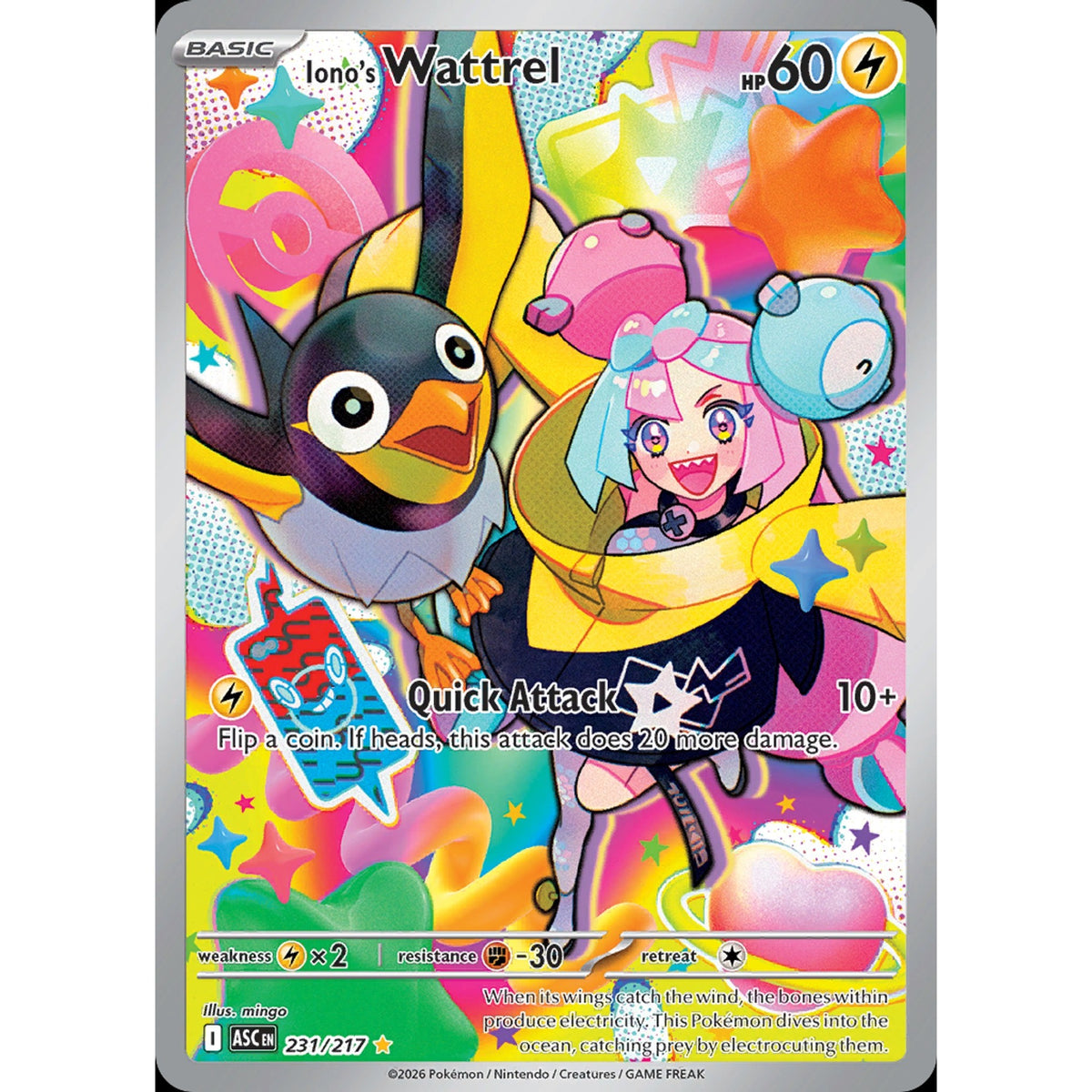 Iono's Wattrel 231/217 - Ascended Heroes