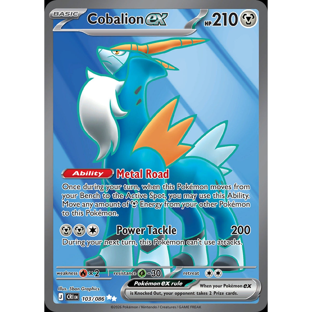 Cobalion ex 103/086 - Chaos Rising