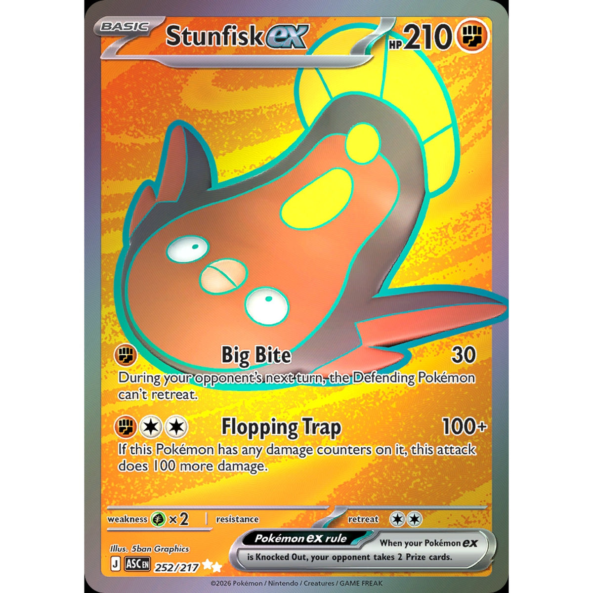 Stunfisk ex 252/217 - Ascended Heroes