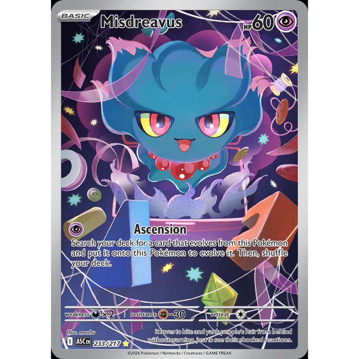 Misdreavus 233/217 - Ascended Heroes