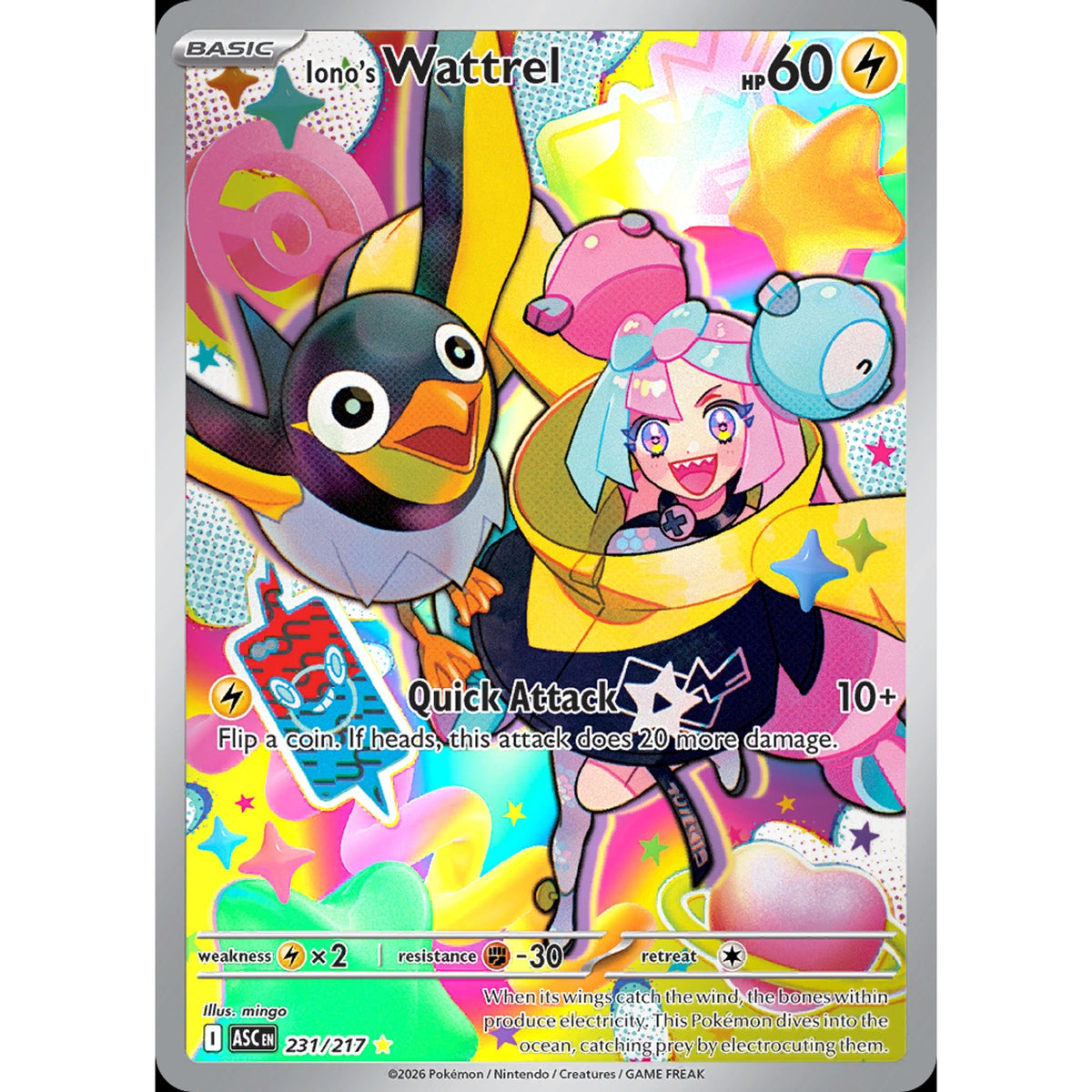 Iono's Wattrel 231/217 - Ascended Heroes
