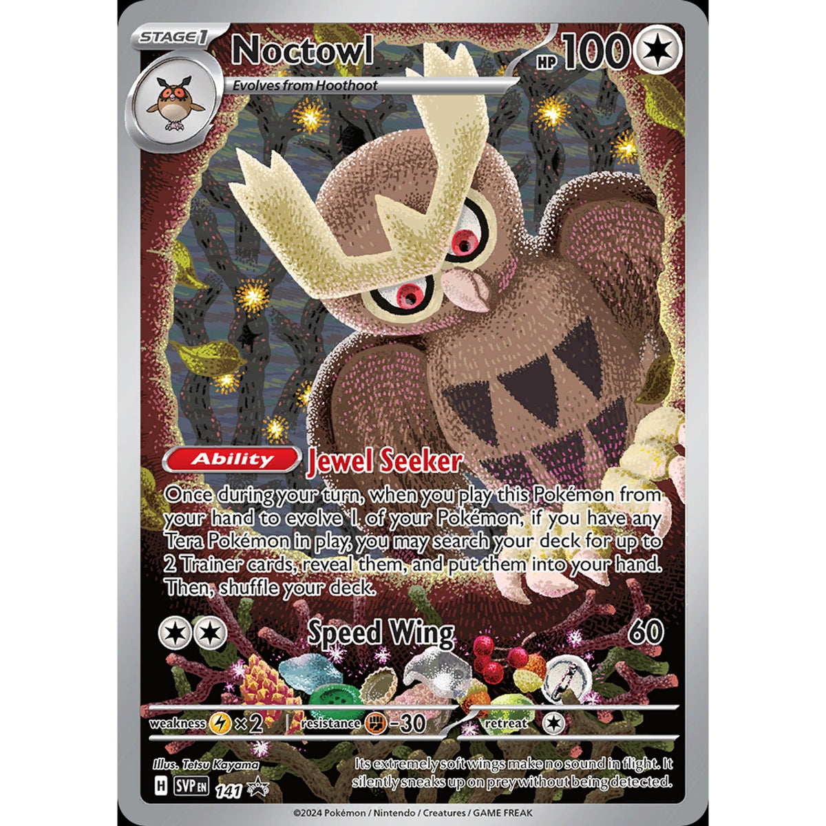 Noctowl 141 - Scarlet & Violet Black Star Promos
